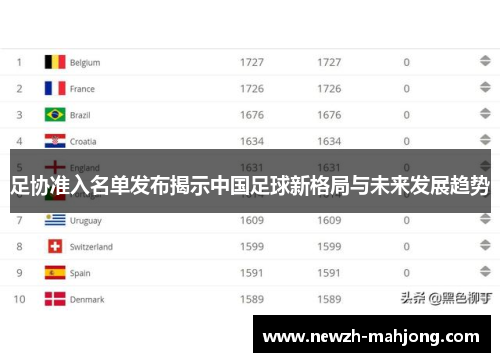 足协准入名单发布揭示中国足球新格局与未来发展趋势
